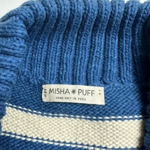 Misha & Puff cotton striped sweater cardigan 5-6 - Picture 2 of 5